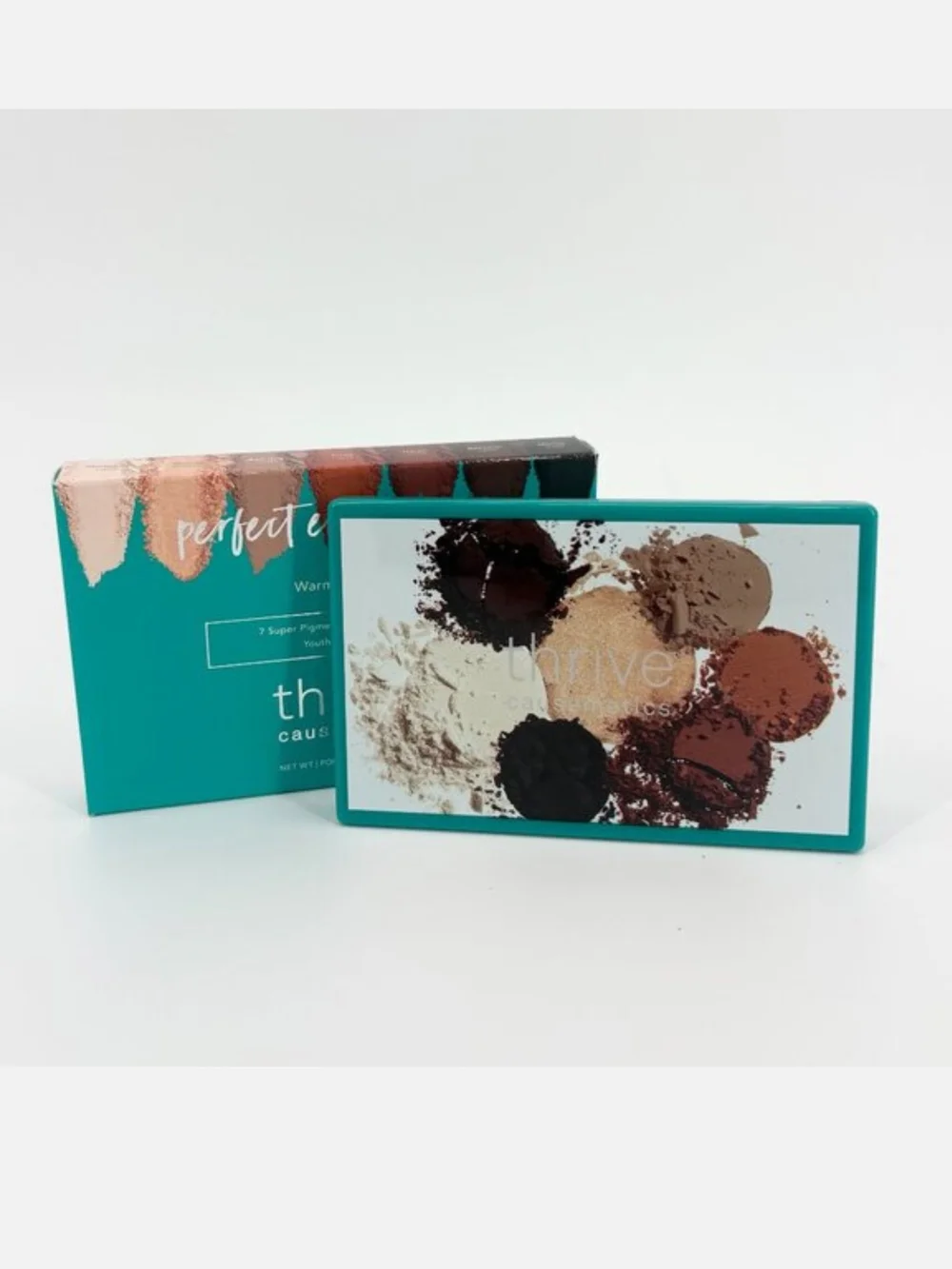 Thrive Causemetics Warm Neutrals Eyeshadow Palette - Teal Packaging